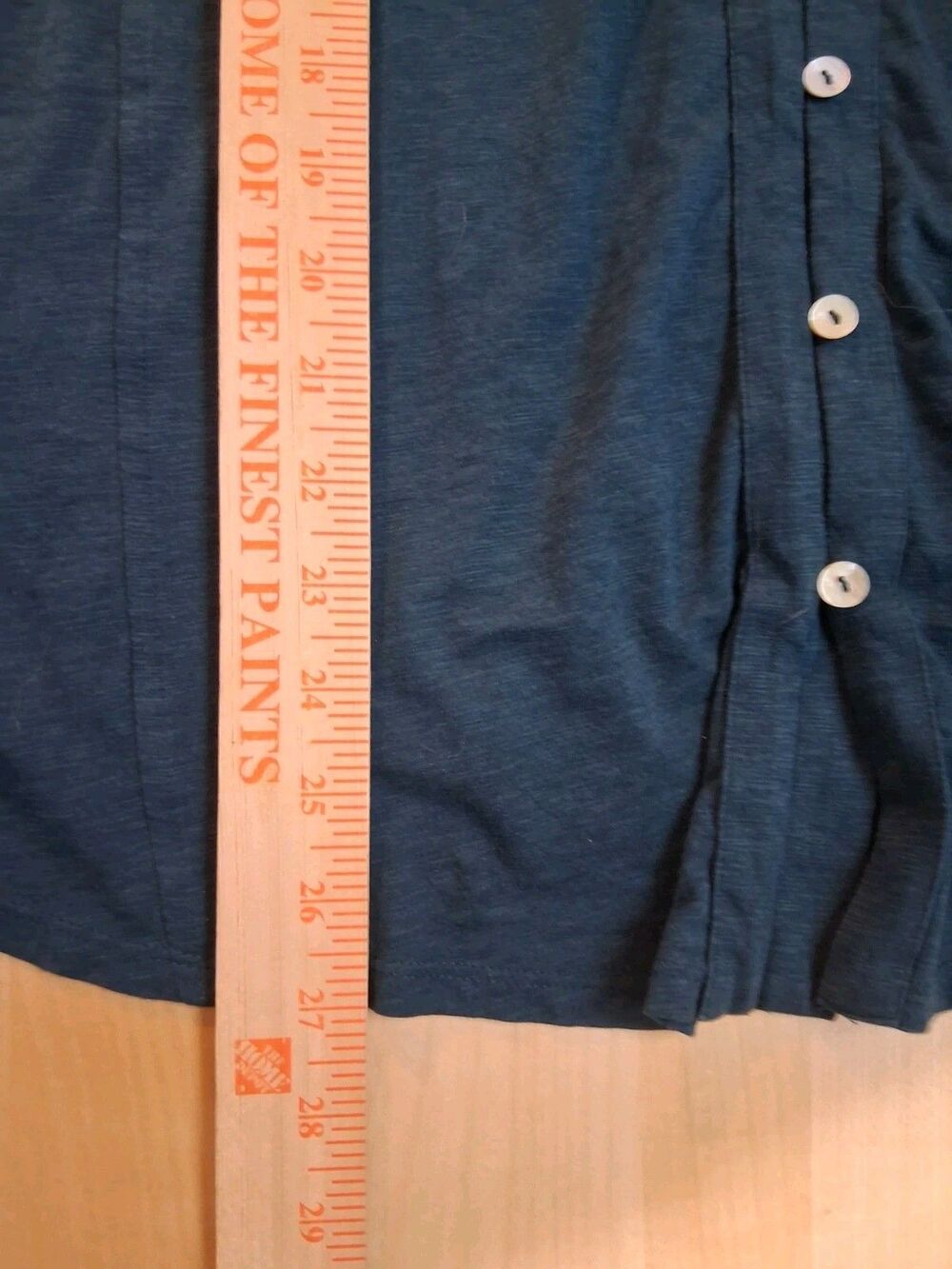 Relaxed Deep Teal Slub Cotton Blend Button-Up Shirt J. Jill Women’s Size M - Picture 8 of 15